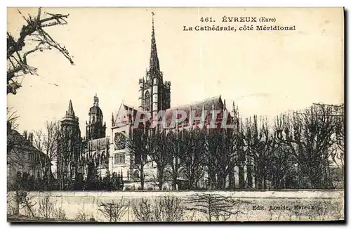 Cartes postales Evreux La Cathedrale cote Meridional