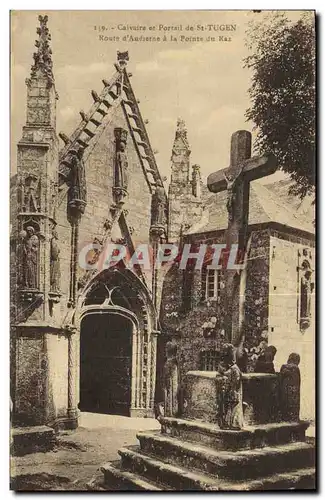 Cartes postales Calvaire et Portail de St Tugen Route d Audierne a la pointe du Raz