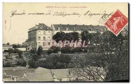 Cartes postales Dreux La Caserne de Billy Militaria