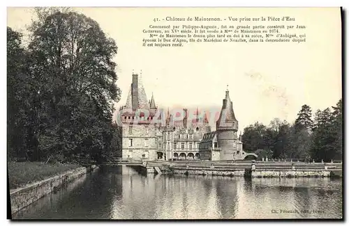 Ansichtskarte AK Chateau de Maintenon Vue prise sur la Piece d Eau