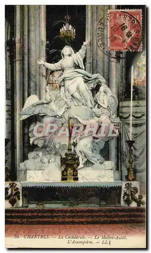 Cartes postales Chartres La Cathedrale La Maitre Autel L Assomption