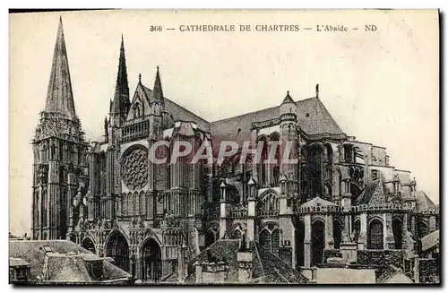 Cartes postales Cathedrale de Chartres L Abside