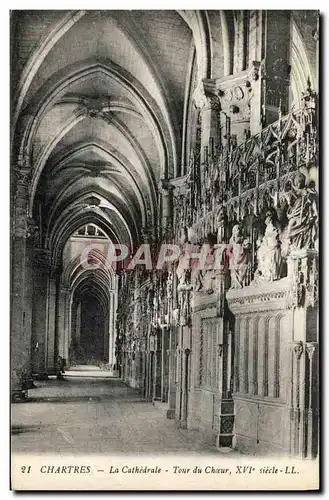 Ansichtskarte AK Chartres La Cathedrale Tour du Choeur XVl e Siecle