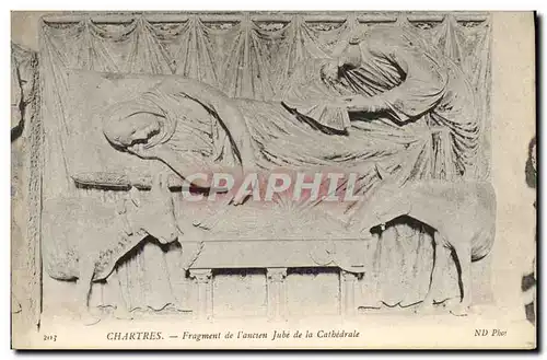 Ansichtskarte AK Chartres Fragment de l ancien Jube de la Cathedrale