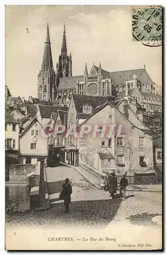 Cartes postales Chartres La Rue du Bourg