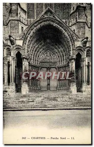 Cartes postales Chartres Porche Nord