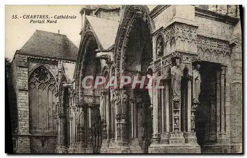 Cartes postales Chartres Cathedrale Portail Sud