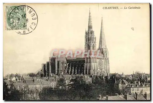 Cartes postales Chartres La Cathedrale