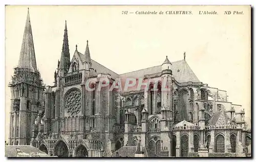 Cartes postales Cathedrale de Chartres L Abside