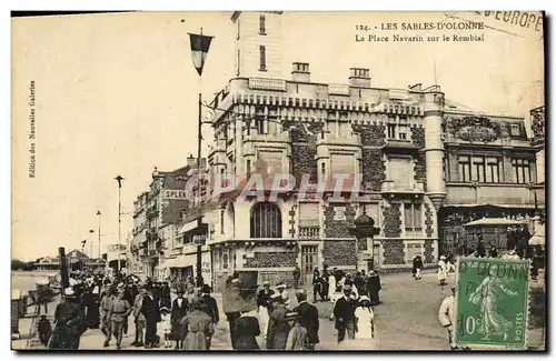 Cartes postales Les Sables d Olonne La Place Navarin sur le Remblai