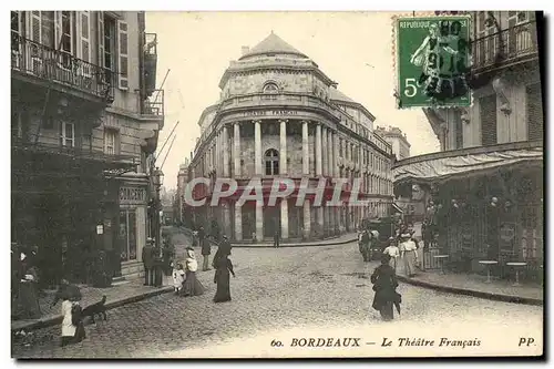 Ansichtskarte AK Bordeaux Le Theatre Francais