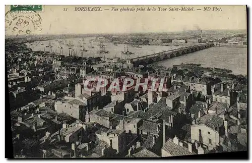 Cartes postales Bordeaux Vue generale prise de la Tour Saint Michel