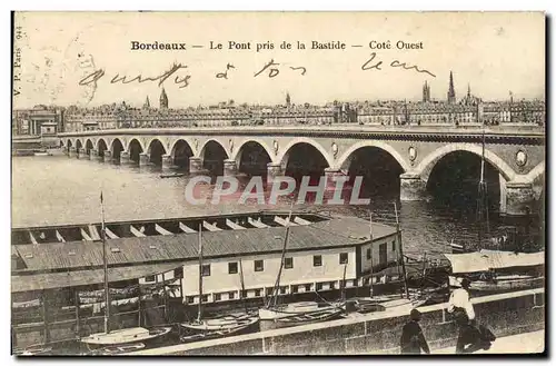 Ansichtskarte AK Bordeaux Le Pont pris de la Bastide Cote Ouest