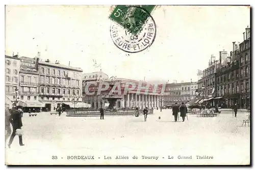 Cartes postales Bordeaux Les Allees de Tourny Le Grand Theatre