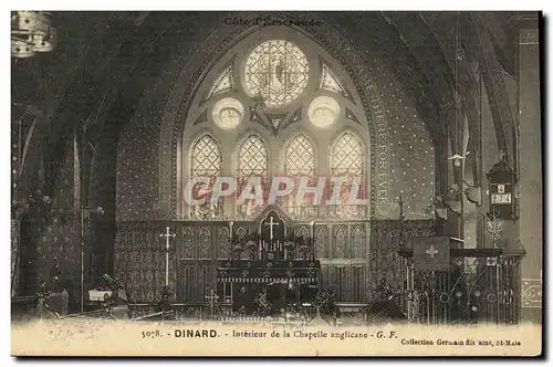 Cartes postales Dinard Interieur de la Chapelle anglicane