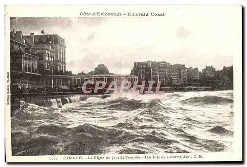 Ansichtskarte AK Dinard La Digue un jour de Tempete