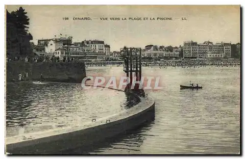 Ansichtskarte AK Dinard Vue vers la Plage et la Piscine