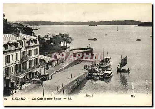 Ansichtskarte AK Dinard La Cale a mer haute Bateaux