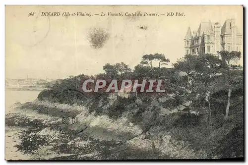 Ansichtskarte AK Dinard La vicomte Castel du Prieure