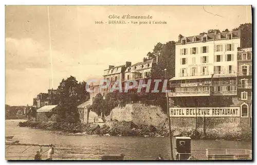 Cartes postales Dinard Vue prise a l arrivee Hotel Bellevue Restaurant