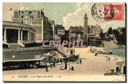 Cartes postales Dinard La Plage et les Hotels