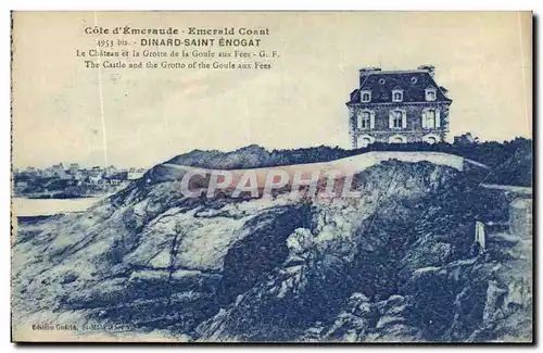 Cartes postales Dinard Saint Enogat Le Chateau et la Grotte de la Goule aux Fees