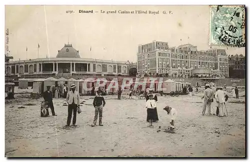 Cartes postales Dinard La grand Casino et l hotel Royal