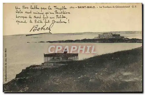 Ansichtskarte AK Saint Malo Le Tombeau de Chateaubriand