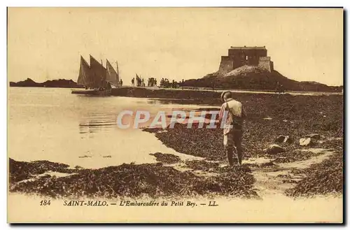 Cartes postales Saint Malo L Embarcadere du Petit Bey Bateau