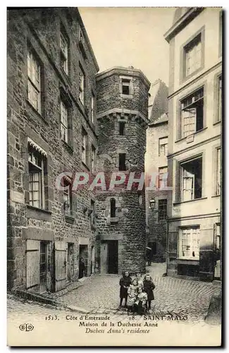 Ansichtskarte AK Saint Malo Maison de la duchesse Anne Enfants