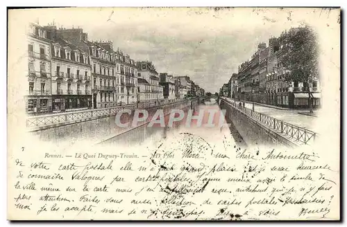 Cartes postales Rennes Le Quai Duguay Truin