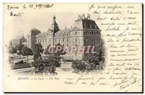 Cartes postales Rennes Le Lycee