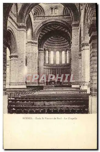 Cartes postales Rennes Ecole St Vincent de Paul La Chapelle