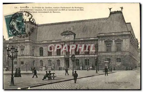 Ansichtskarte AK Rennes Palais de Justice ancien Parlement de Bretagne