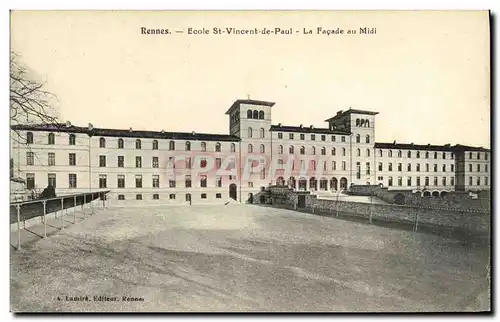 Ansichtskarte AK Rennes Ecole St Vincent de Paul La Facade au Midi