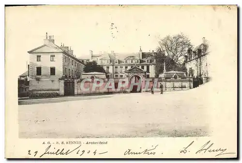 Cartes postales Rennes Archeveche