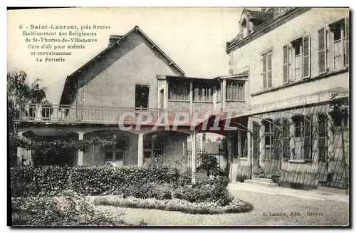 Cartes postales Rennes Saint Laurent Pres Rennes Etablissement des religieuses de St Thomas de Villeneuve