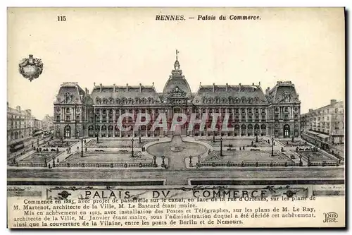 Cartes postales Rennes Palais du Commerce