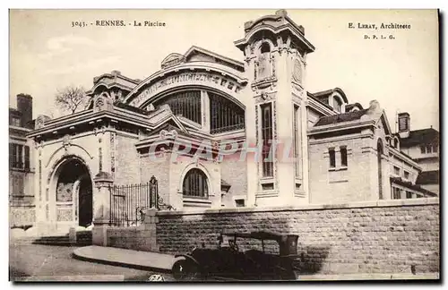 Cartes postales Rennes La piscine