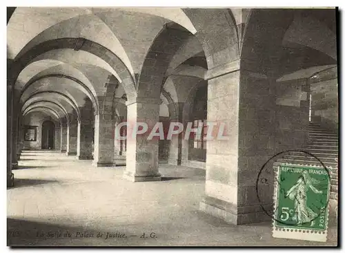 Cartes postales Rennes La salle du palais de justice