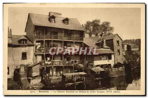 Cartes postales Rennes Le chateau branlant ou maison de Cadet Roussel