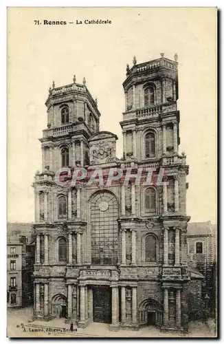 Cartes postales Rennes La Cathedrale