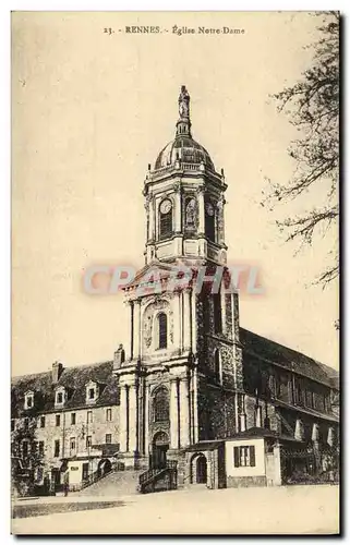 Ansichtskarte AK Rennes Eglise Notre Dame