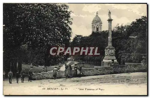 Cartes postales Rennes Colonne Vanneau