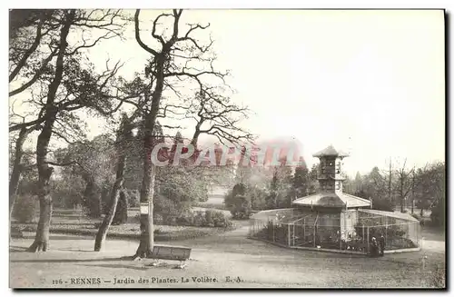 Ansichtskarte AK Rennes Jardin des Plantes La voliere