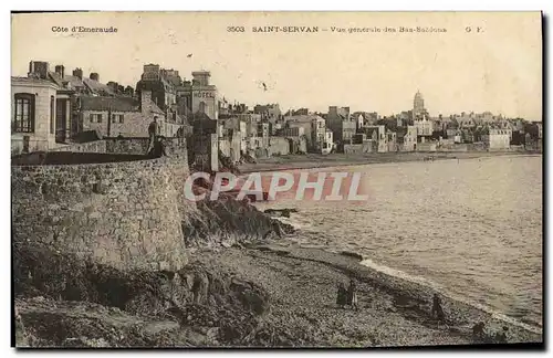 Cartes postales Saint Servan Vue Generale des Bas Sablons