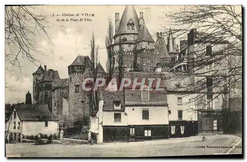 Cartes postales Vitre Vu de la Place St Yves Chateau