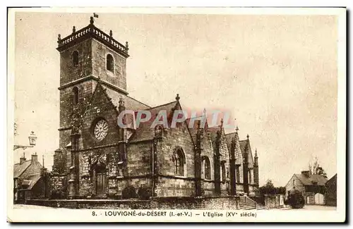 Cartes postales Louvigne du Desert L Eglise