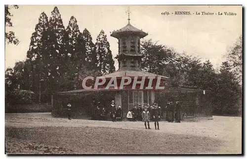 Cartes postales Rennes Le Thabor La Voliere Enfants Oiseaux