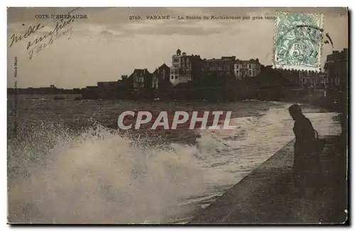 Ansichtskarte AK Parame La Pointe de rochebonne Par Gros temps